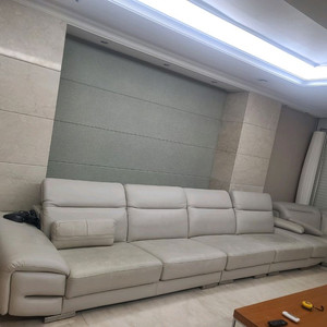 5-6인용 가죽 소파