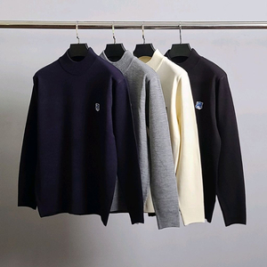 메종키츠네 블루폭스 반목 니트