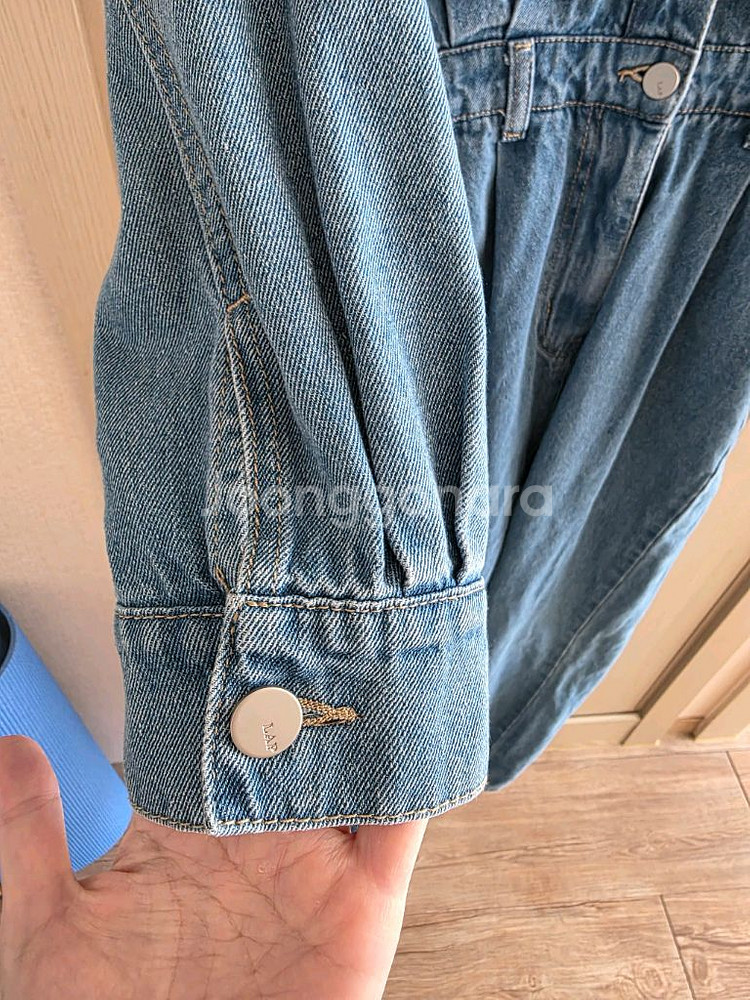 LAP 데님 점프수트--3