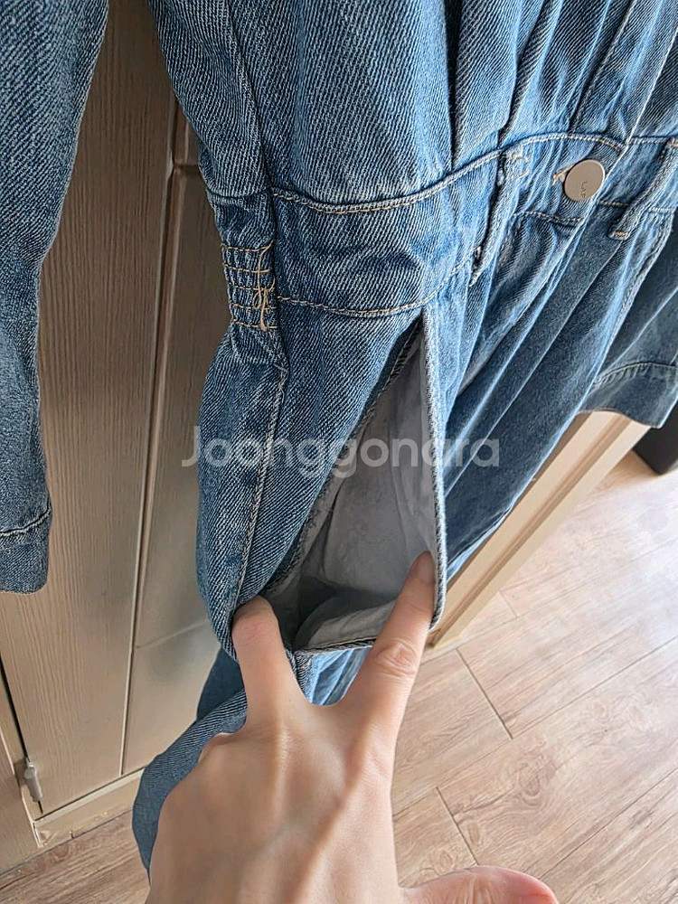 LAP 데님 점프수트--4