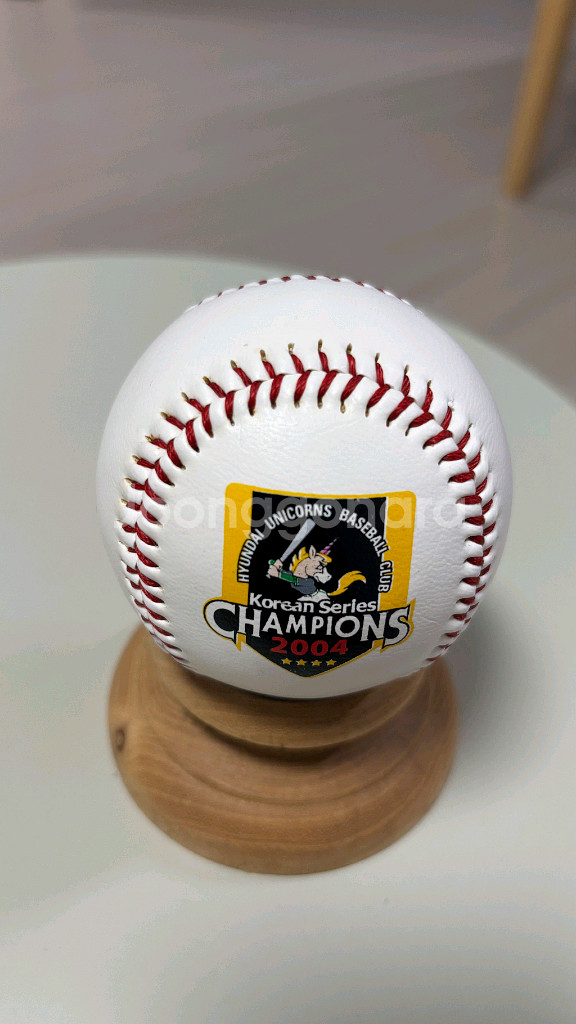 현대유니콘스 삼성라이온즈 우승 기념구 인쇄싸인볼--0