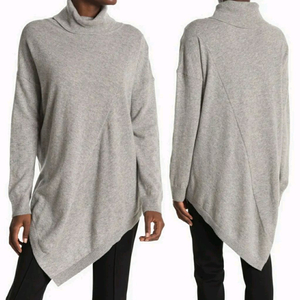 명품 도나카란 캐시미어 100 비대칭 디자인 루스핏 스웨터