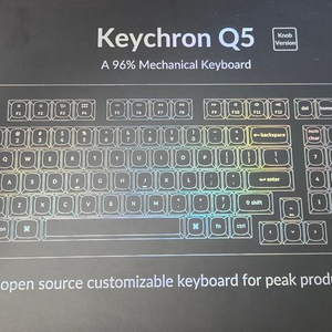 Keychain (키크론) Q5 knob 키보드 팝니다.