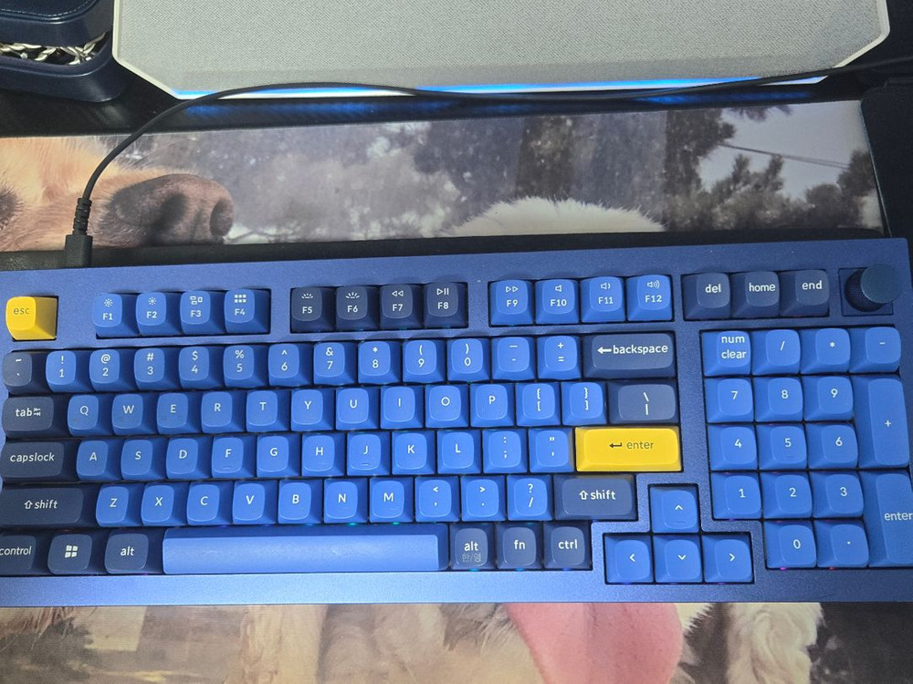 Keychain (키크론) Q5 knob 키보드 팝니다.--1