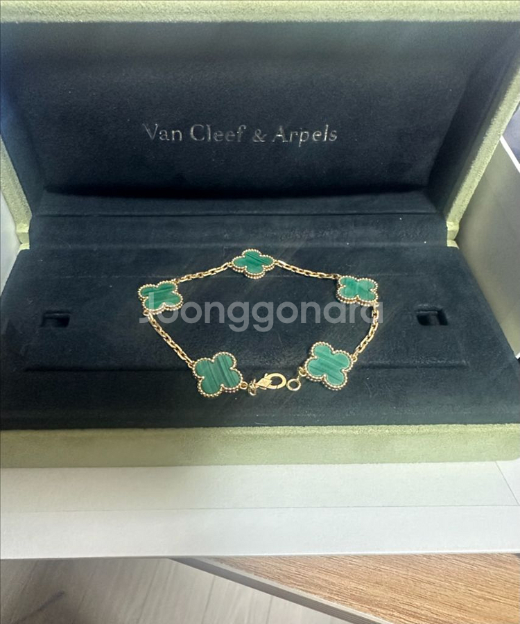 반클리프 팔찌 5모티브 말라카이트--2