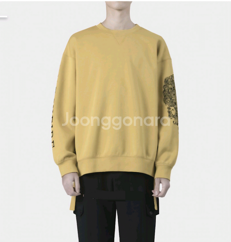 송지오옴므 자수 맨투맨 머스타드 50--2