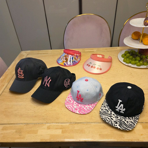 MLB 키즈 야구 캡 스냅백 모자 4세트 + 썬캡 2세트