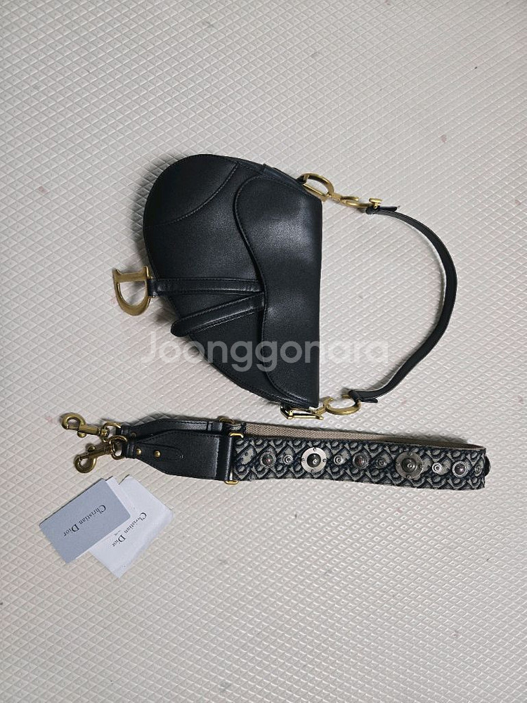 디올 오블리크 새들백+스트랩--0