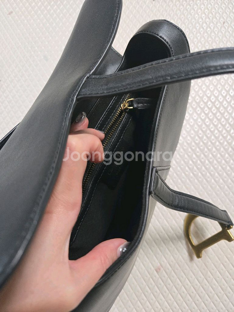 디올 오블리크 새들백+스트랩--3