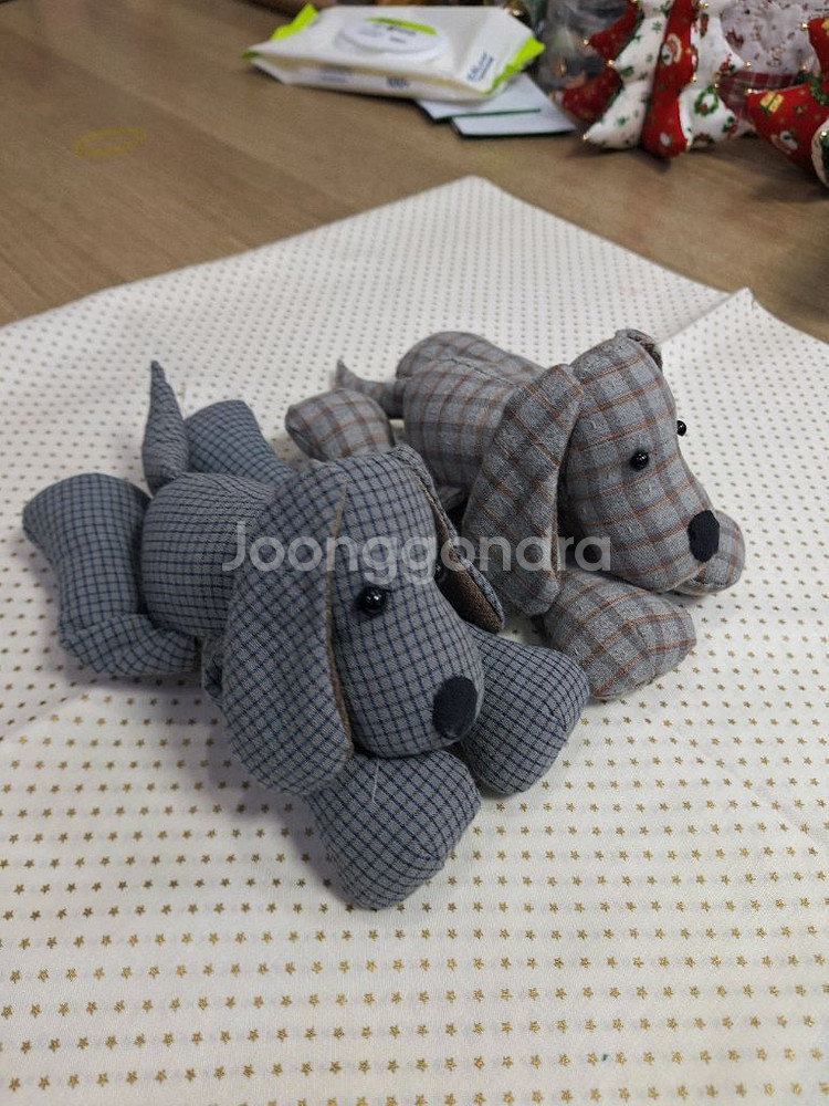 퀼트 강아지 인형 세트 판매합니다--1