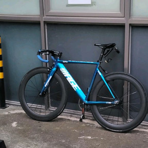 에이지수프라 크롬블루 S~M사이즈 픽시자전거 반차(휠셋만 제외)