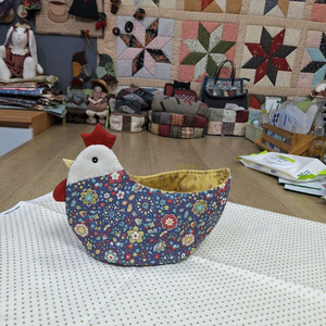 닭모양 퀼트 핸드메이드 바구니 판매합나다