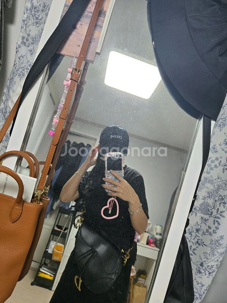 디올 오블리크 새들백+스트랩--5