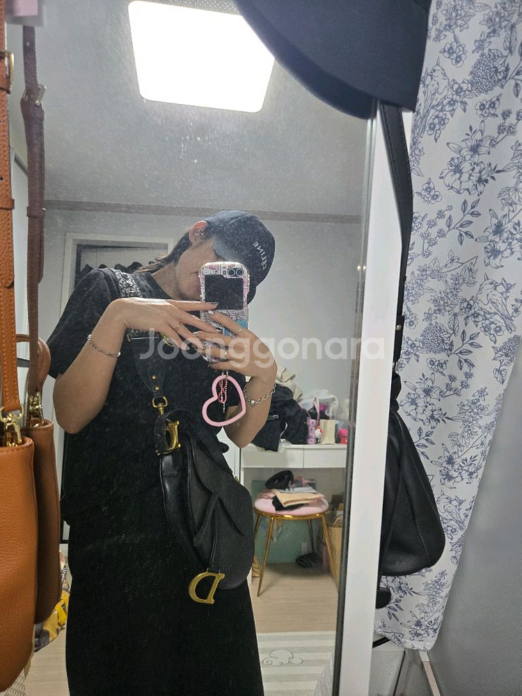 디올 오블리크 새들백+스트랩--6