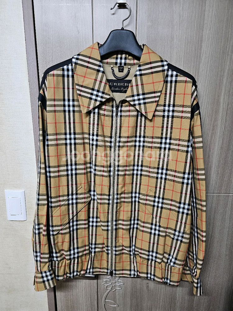 버버리 개버딘 해링턴 자켓 54사이즈 국내 110 노바 체크--0