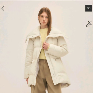 2023 시스템 하이넥 벨티드 구스다운 패딩