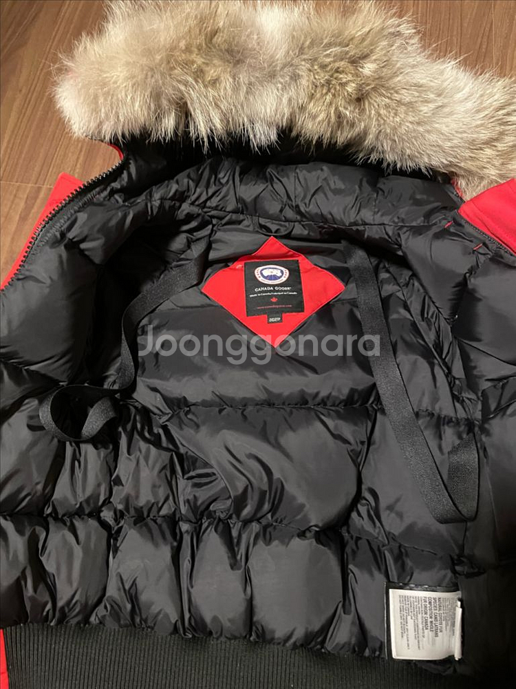정품 캐나다구스 봄버 패딩 2XS--2