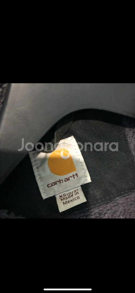 칼하트 여성 빈티지 워크 자켓 흑청 후드 힙걸 점퍼 코트--1