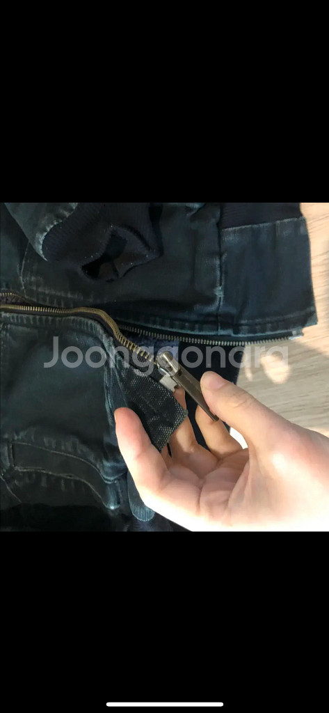 칼하트 여성 빈티지 워크 자켓 흑청 후드 힙걸 점퍼 코트--3