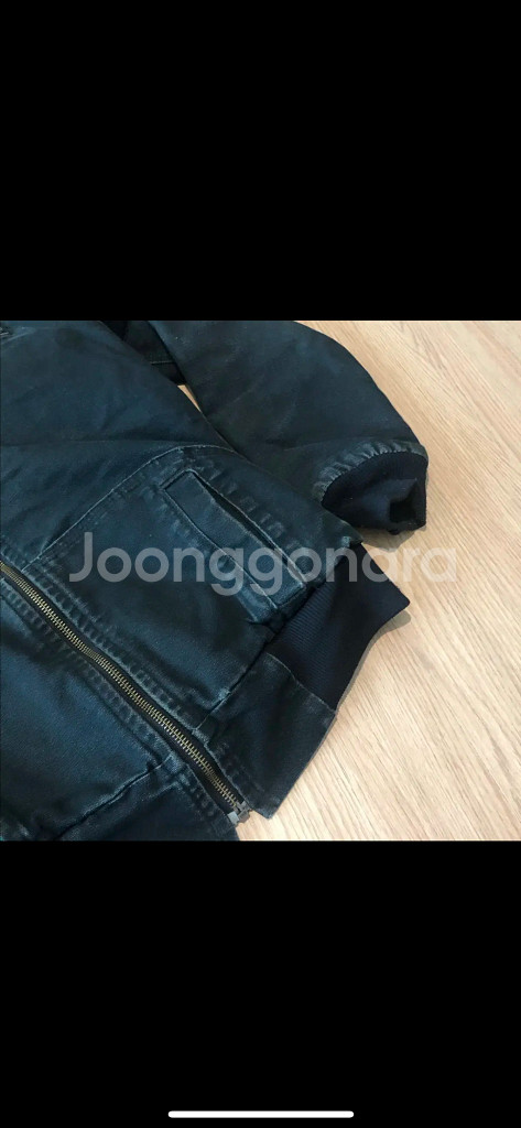 칼하트 여성 빈티지 워크 자켓 흑청 후드 힙걸 점퍼 코트--8