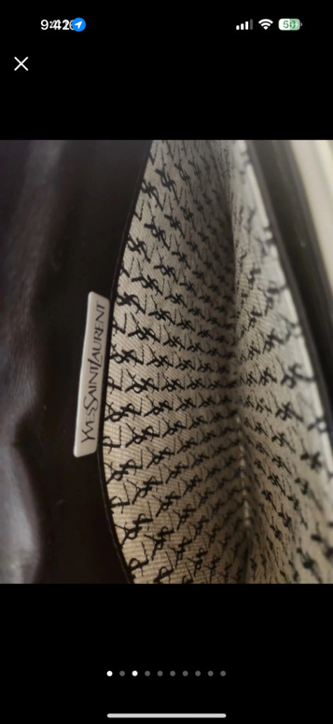 정품 입생로랑 클러치백--0