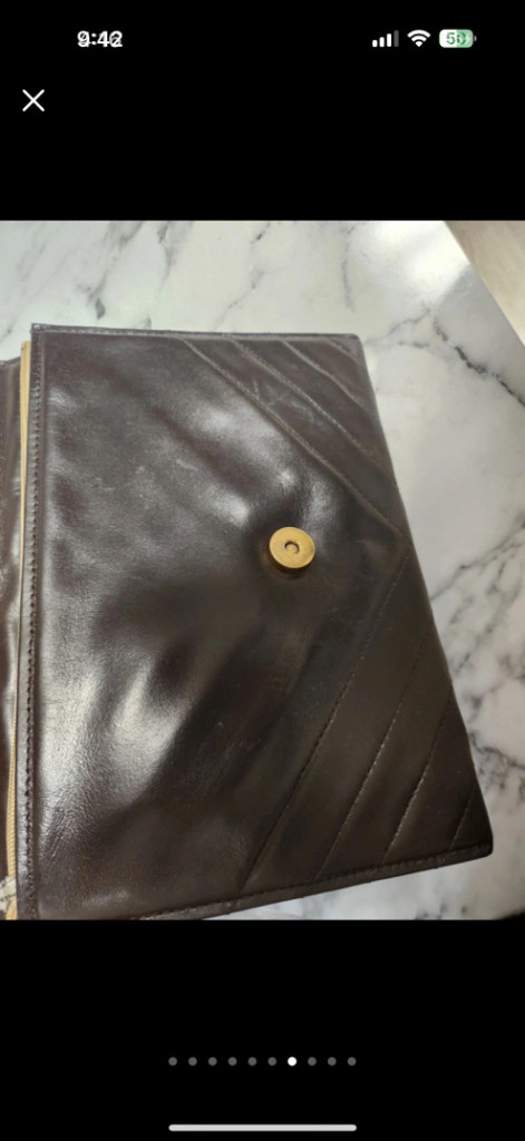 정품 입생로랑 클러치백--6