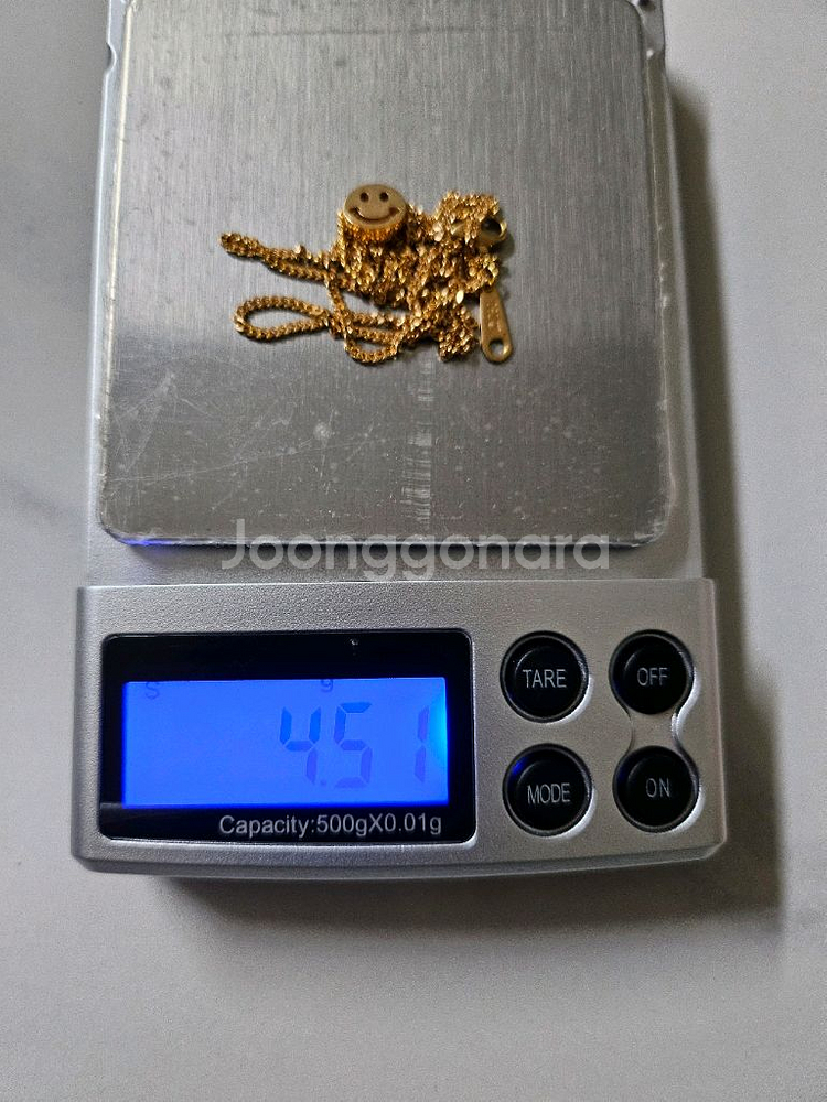 18k 스마일 목걸이--3