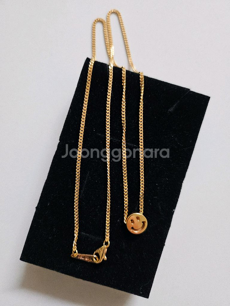 18k 스마일 목걸이--1