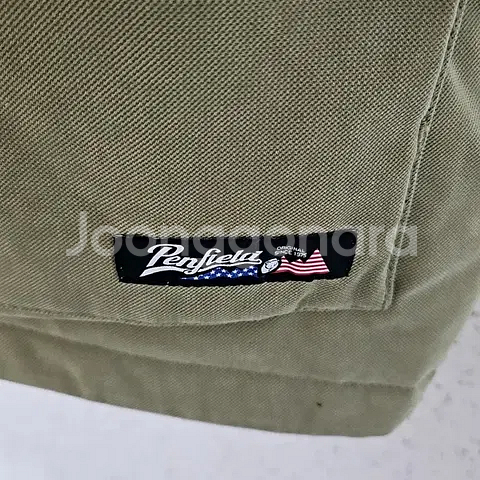 100) 펜필드 후삭 다운 패딩점퍼 그린 라쿤퍼--5