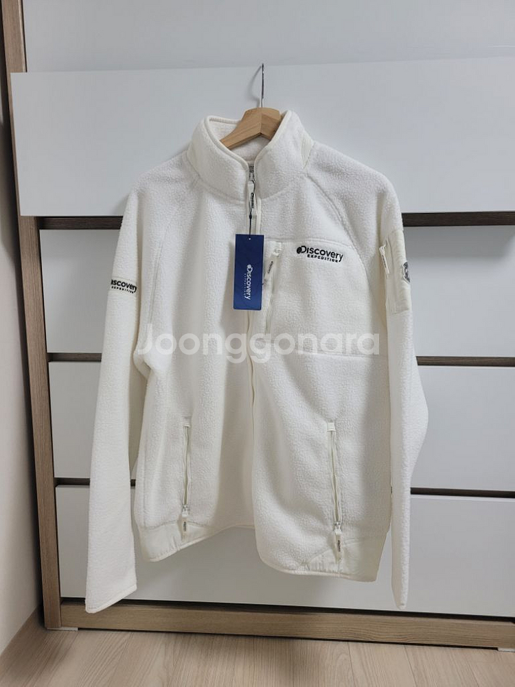 새상품)디스커버리 공용 뽀글이 플리스 집업자켓--0