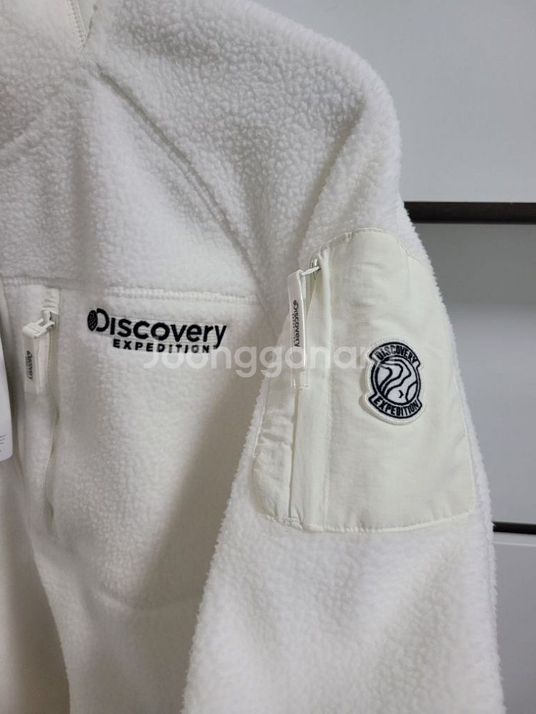 새상품)디스커버리 공용 뽀글이 플리스 집업자켓--2