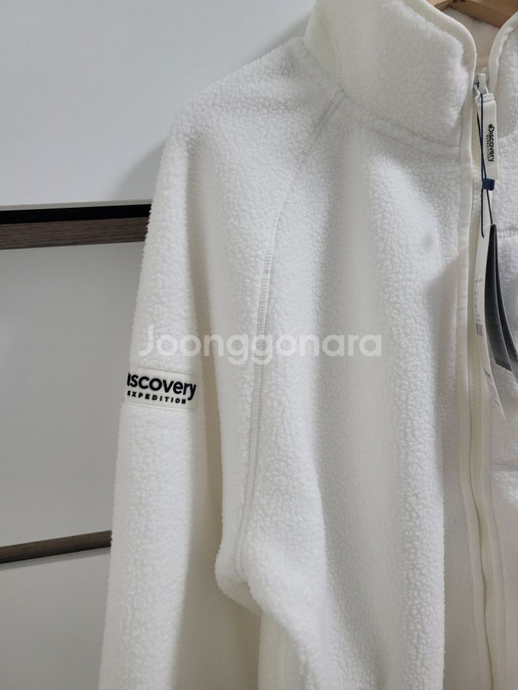 새상품)디스커버리 공용 뽀글이 플리스 집업자켓--3