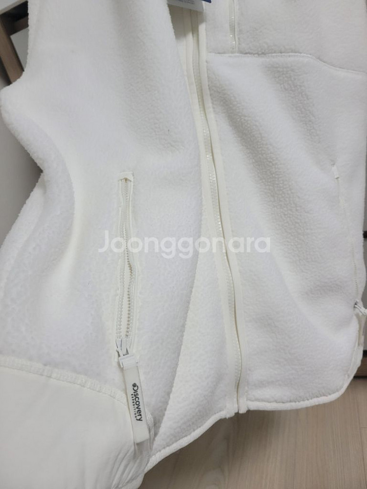 새상품)디스커버리 공용 뽀글이 플리스 집업자켓--4