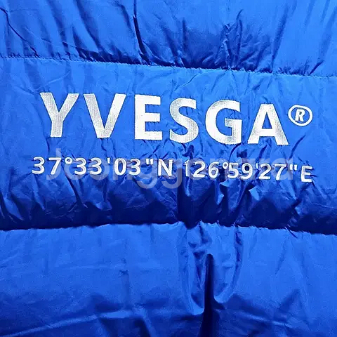 L) 이베스가 YVESGA PARIS 블루 패딩 점퍼--2