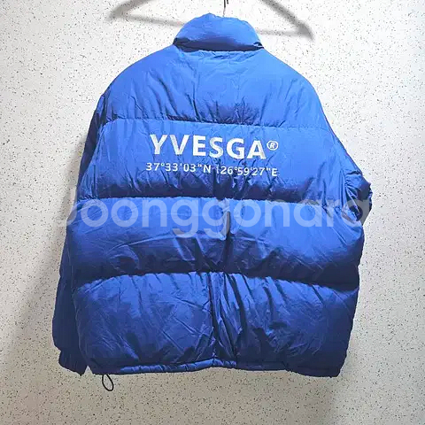 L) 이베스가 YVESGA PARIS 블루 패딩 점퍼--1