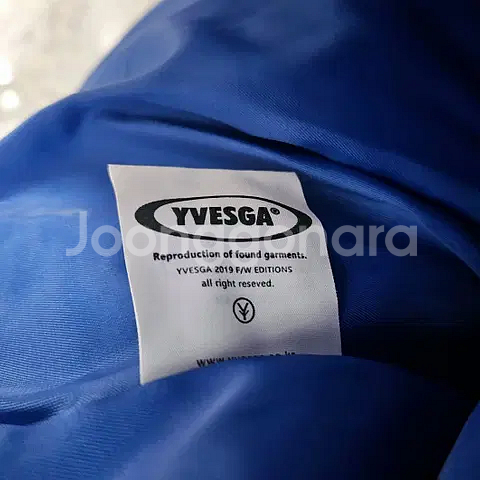 L) 이베스가 YVESGA PARIS 블루 패딩 점퍼--4