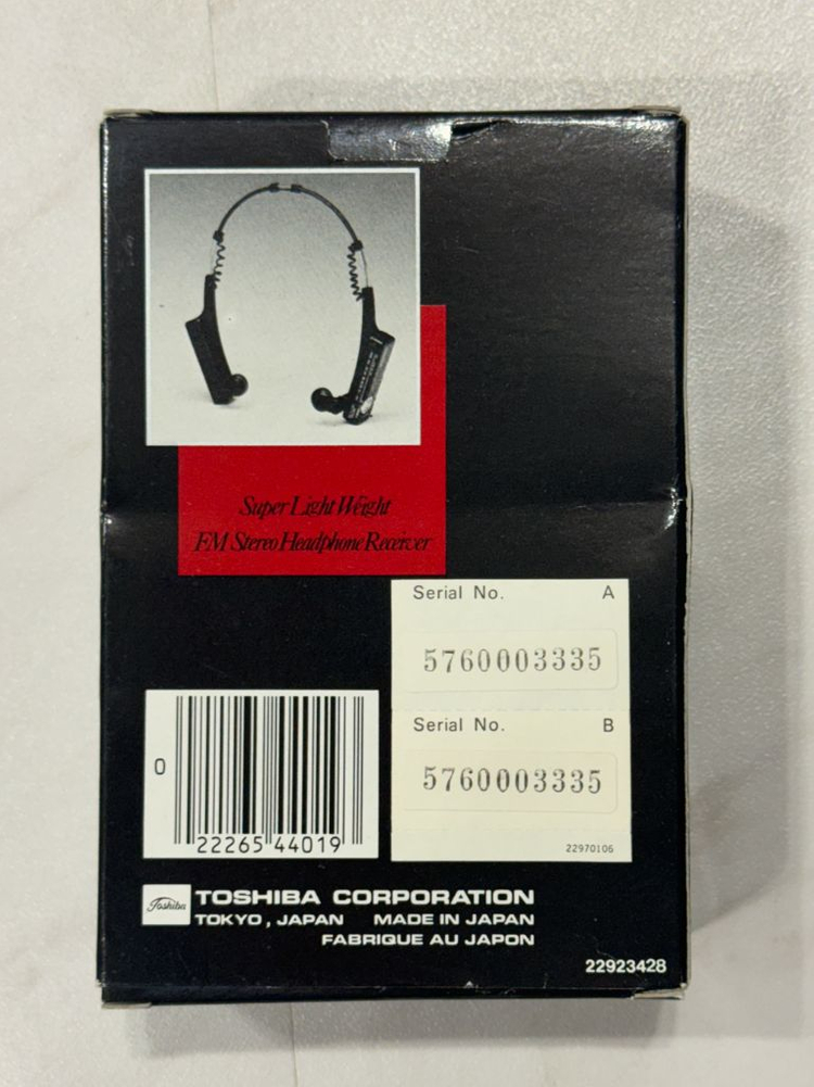 80년대 도시바 RP-2030 헤드폰 미니라디오 A급 박스셋--1
