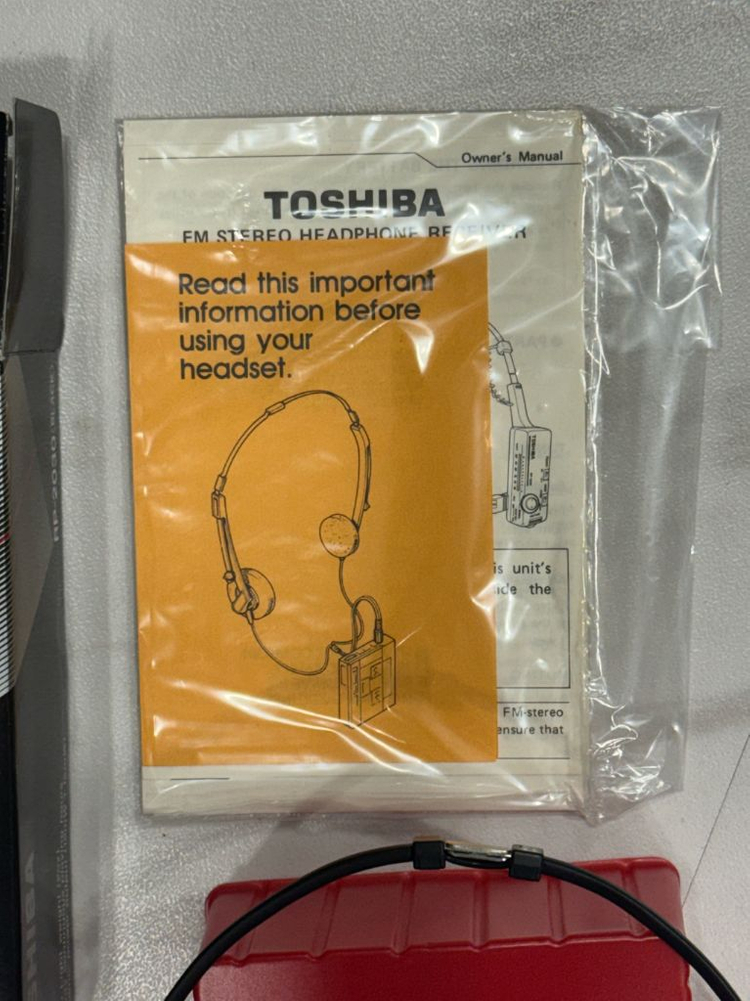 80년대 도시바 RP-2030 헤드폰 미니라디오 A급 박스셋--3