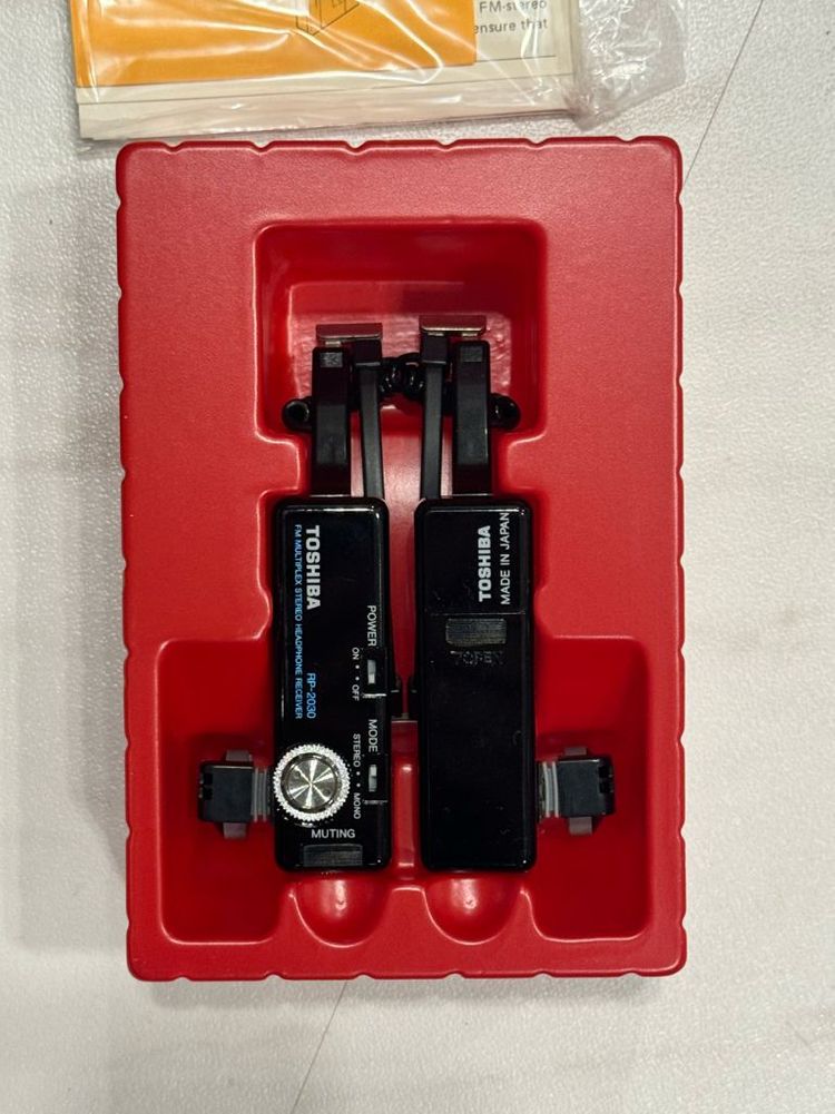80년대 도시바 RP-2030 헤드폰 미니라디오 A급 박스셋--4