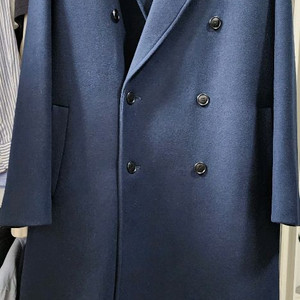 coor MTR 오버핏 더블 롱 코트 (터콰이즈) L