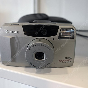 [안전거래]캐논 프리마 줌샷 DATE 팝니다 (전용케이스 O)