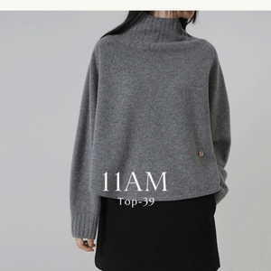 11am 숄 니트 새제품 아이보리/그레이 이미지