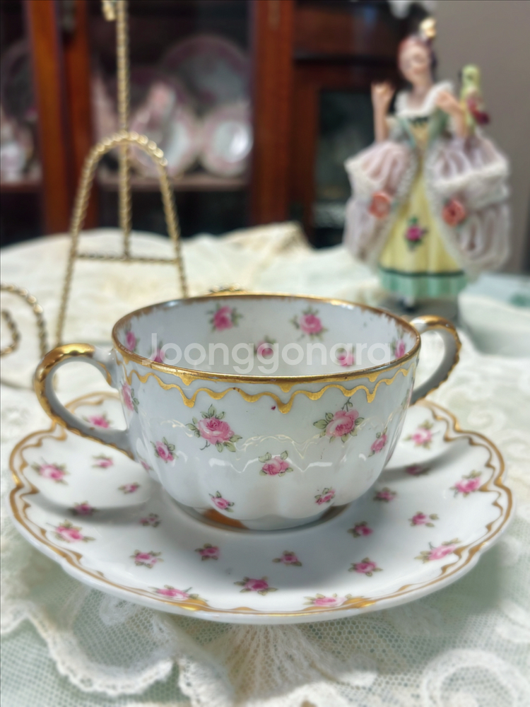 하빌랜드 뿌띠플라워 컵&소서 세트--0