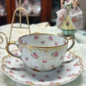 하빌랜드 뿌띠플라워 컵&소서 세트