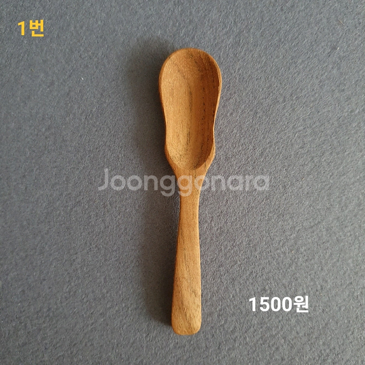 티크 우드 원목 나무 커트러리 스푼 포크 버터나이프 머들러--1