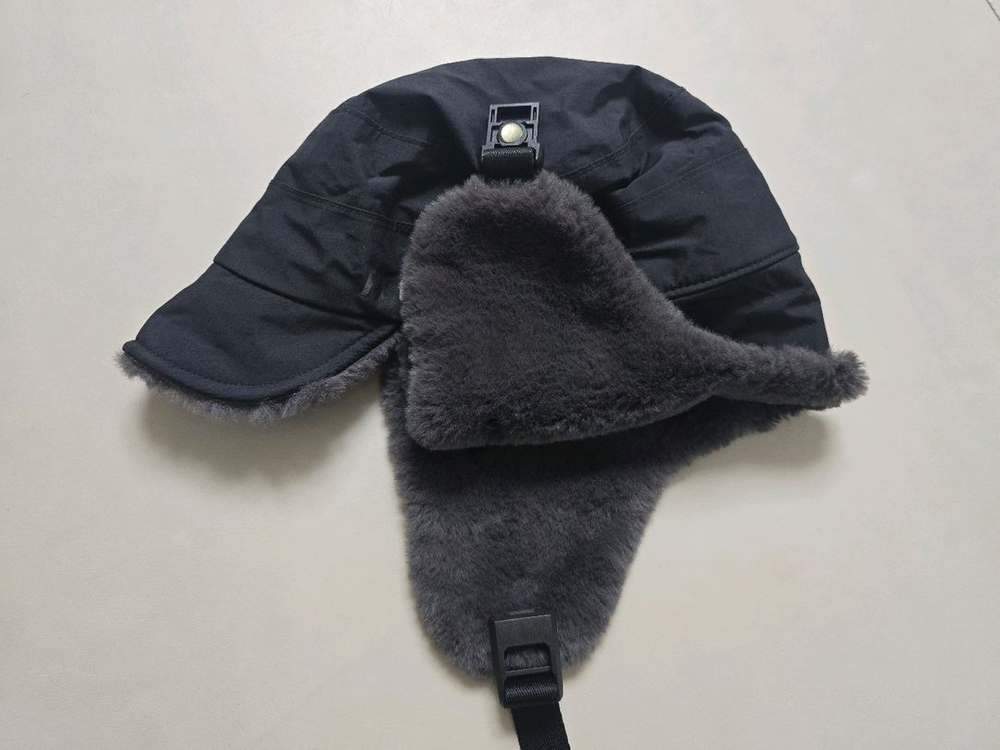 네파키즈 방한 털모자 56사이즈 블랙--1