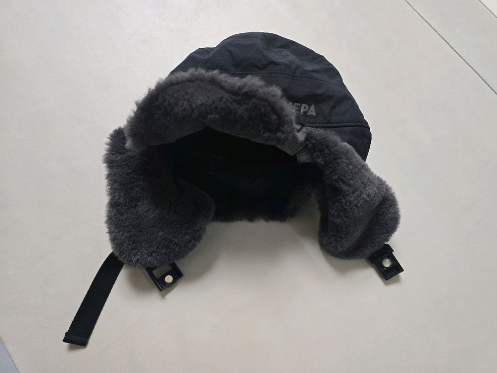 네파키즈 방한 털모자 56사이즈 블랙--3
