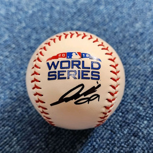 한화이글스 류현진선수 MLB 18월드시리즈 기념구 친필싸인볼