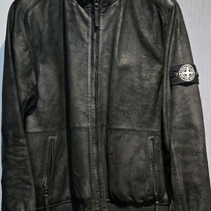 스톤아일랜드 레더 바이커 자켓
