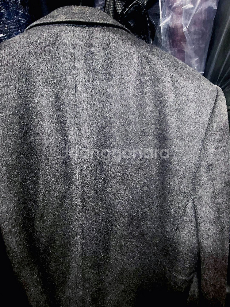 솔리드옴므 / 이태리 캐시미어 100% 미드 그레이 싱글 코트 / 105--4